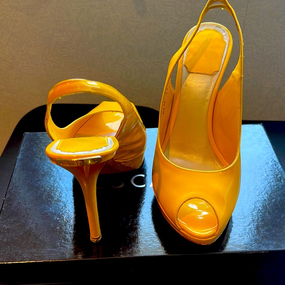 Patton leather Christian Dior yellow